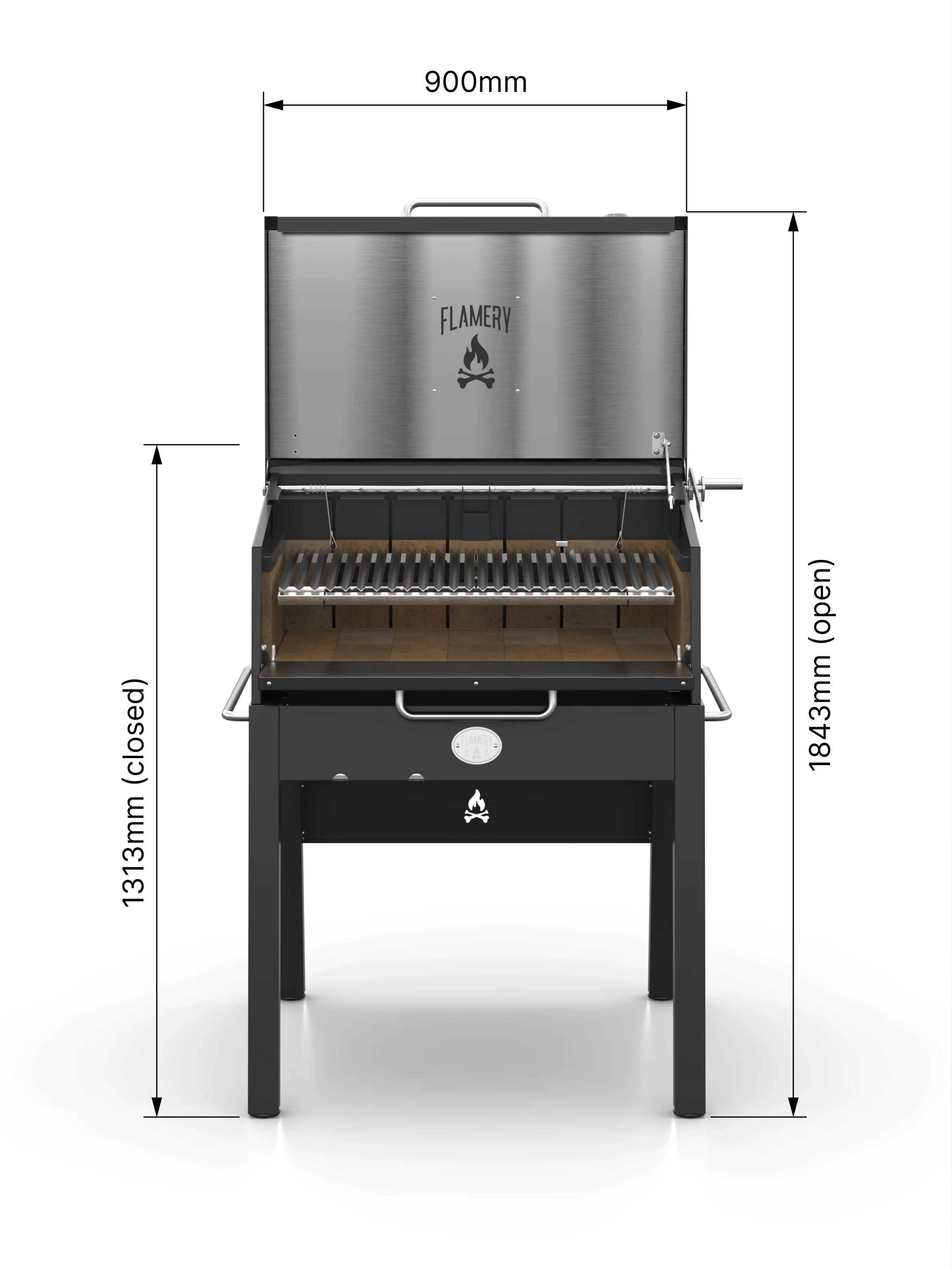 Flamery Small Asado Pro 1.1 Grill on Stand