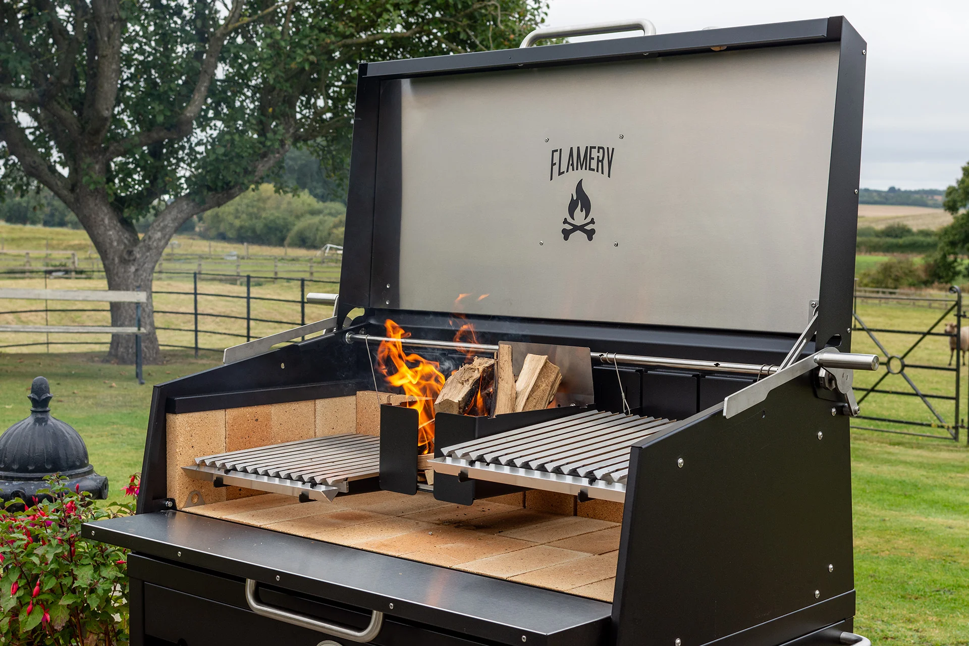 Flamery Large Asado PRO 2.2 Grill on Trolley