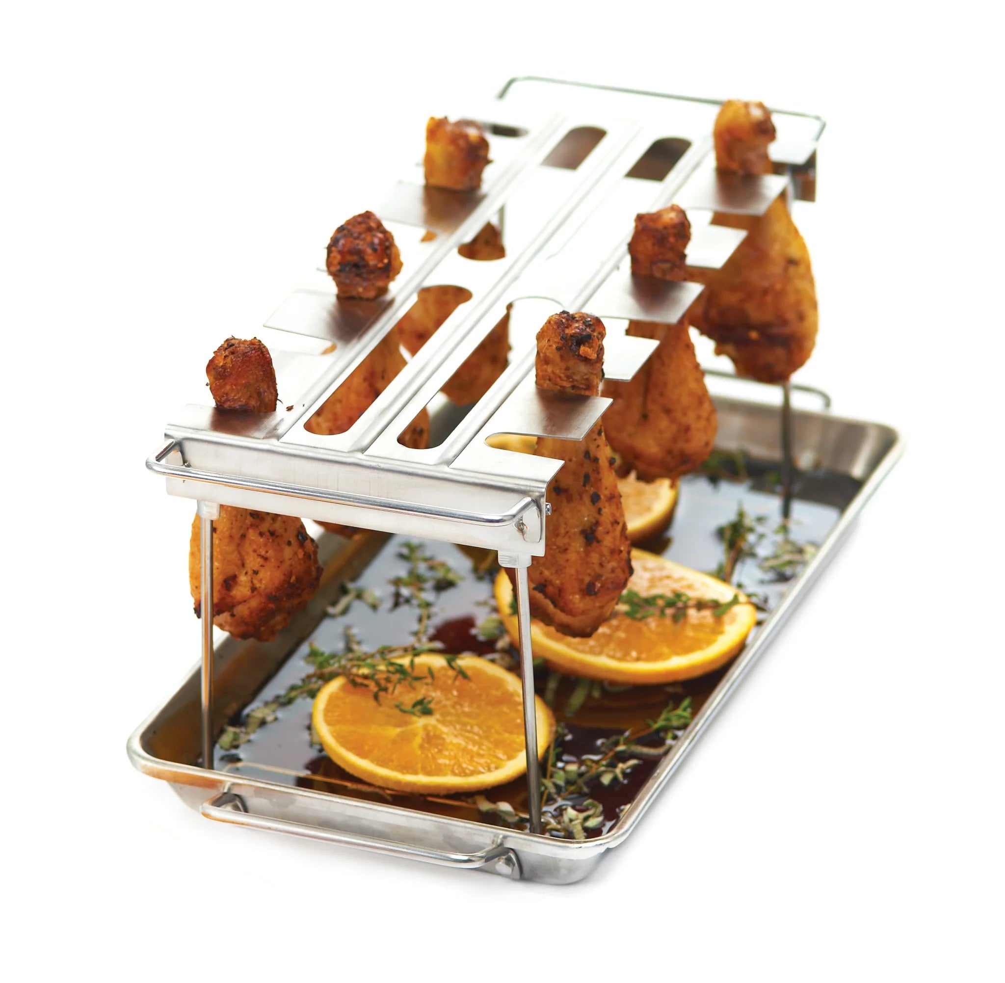 Broil King Stainless Steel Wing Rack and Pan