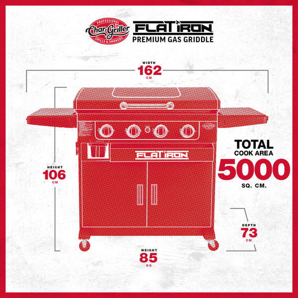 Char-Griller Flat Iron® Premium Gas Griddle