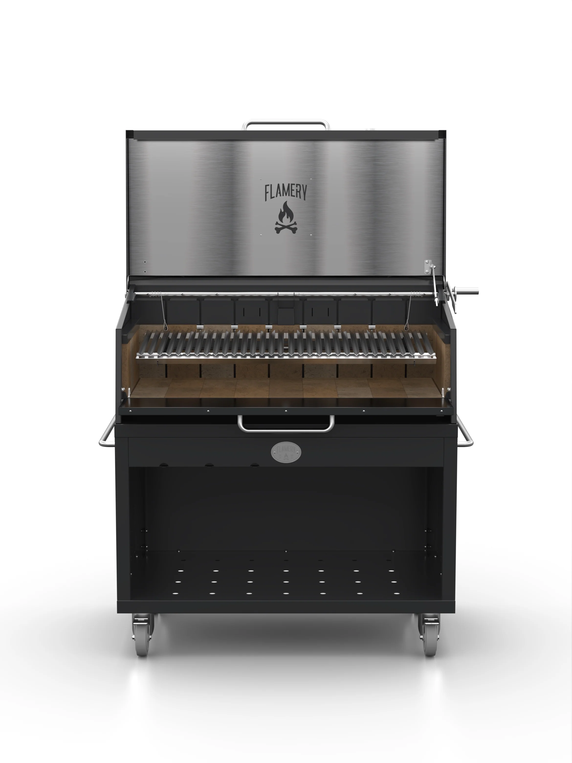 Flamery Large Asado PRO 2.2 Grill on Trolley