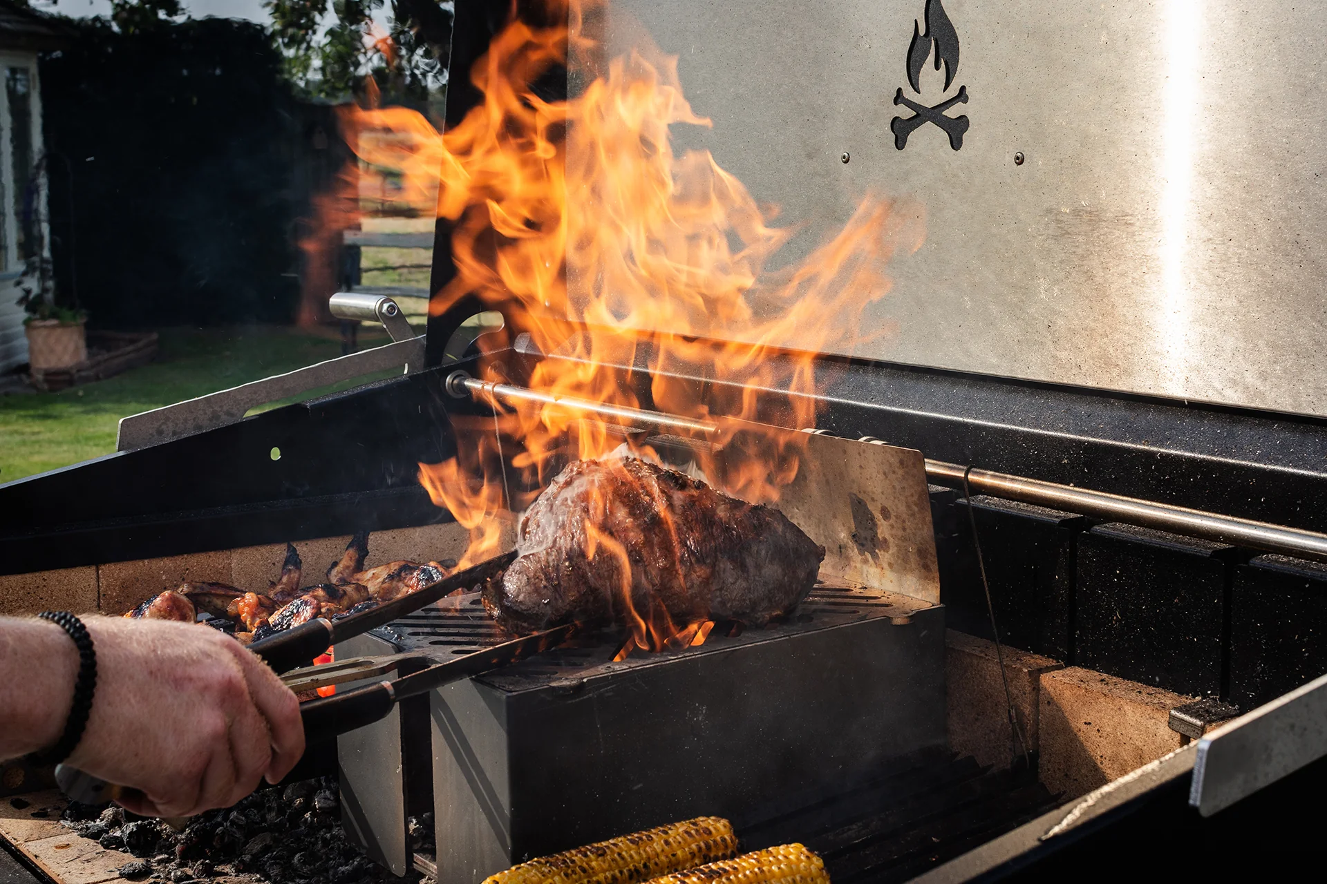 Flamery Large Asado PRO 2.2 Grill on Trolley