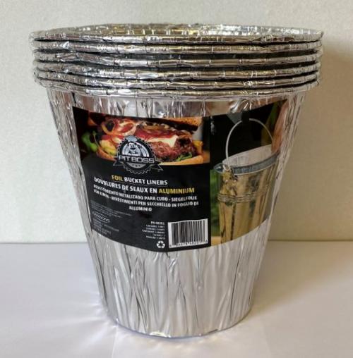 Pit Boss Foil Bucket Liner 6 pack