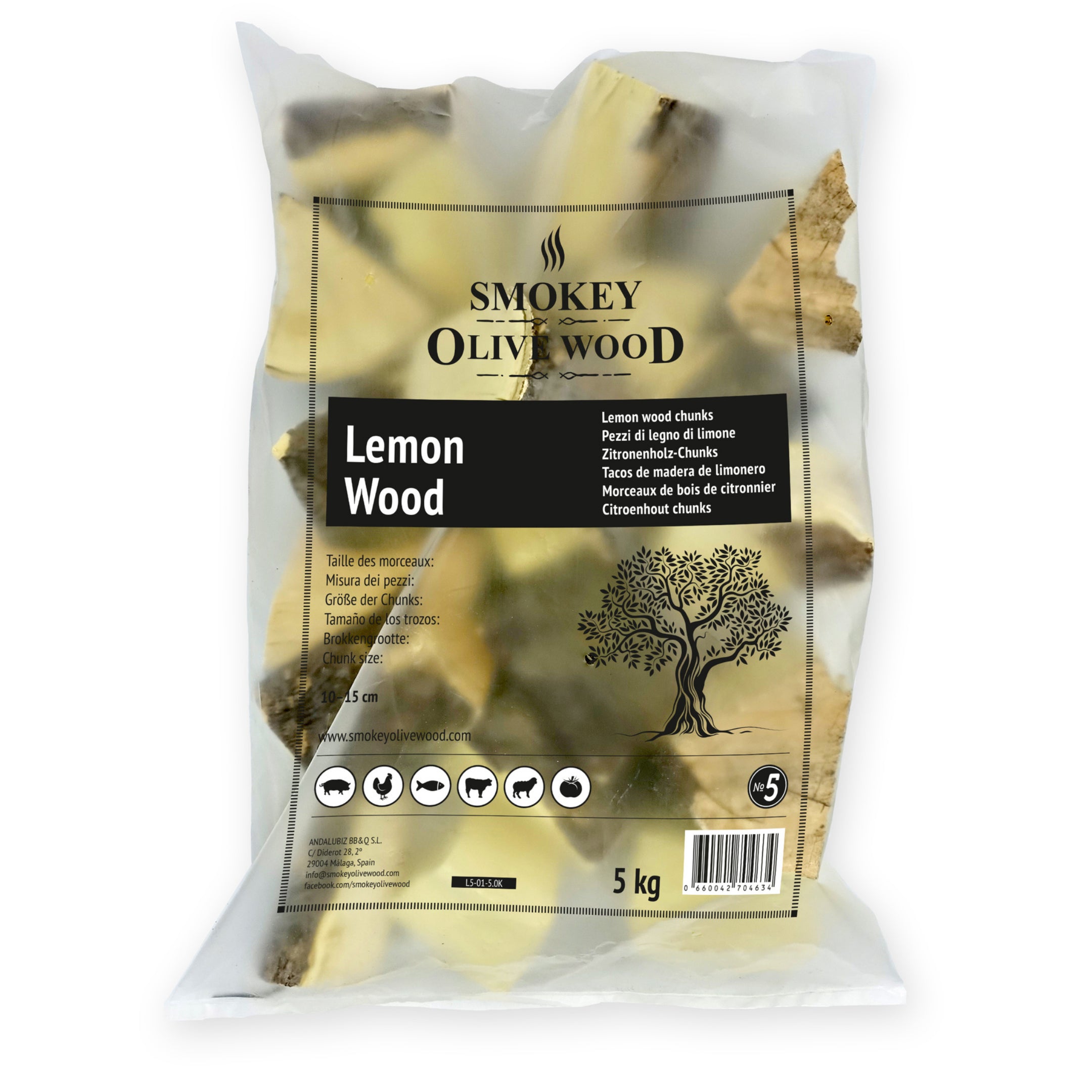 Smokey Olive Wood Chunks 5K bags