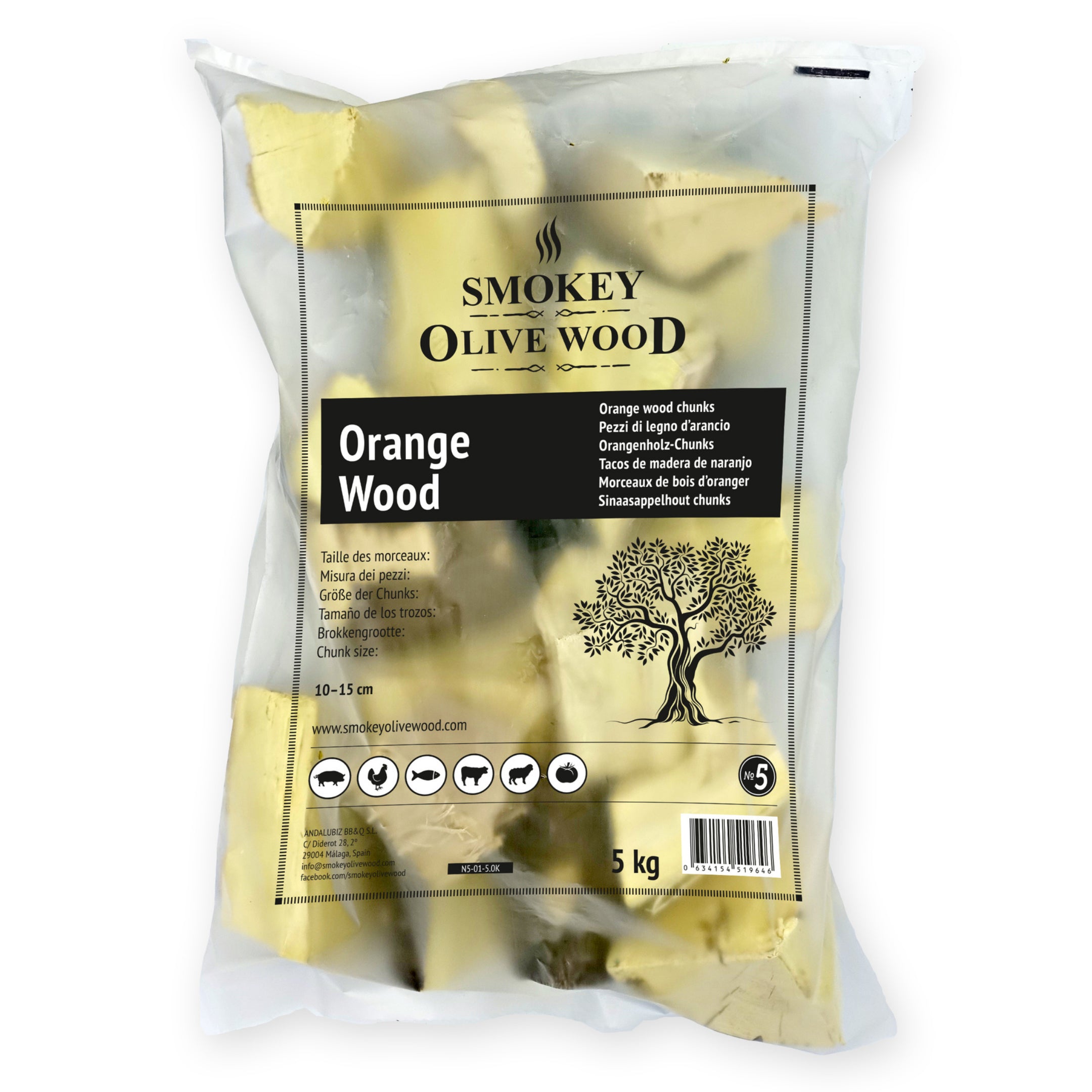 Smokey Olive Wood Chunks 5K bags