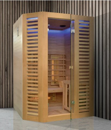 Venetian 2 person Hybrid Steam & Infrared Sauna