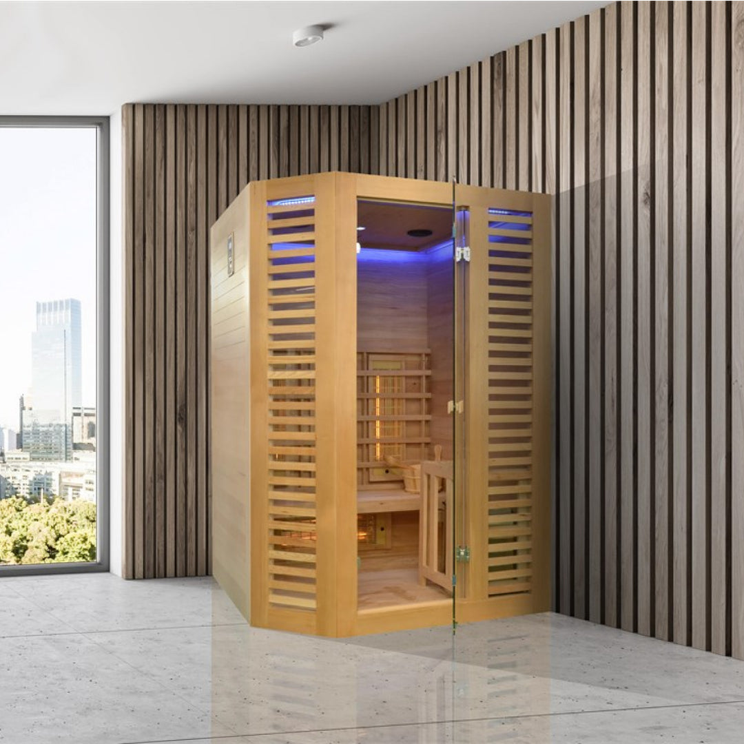 Venetian 2 person Hybrid Steam & Infrared Sauna